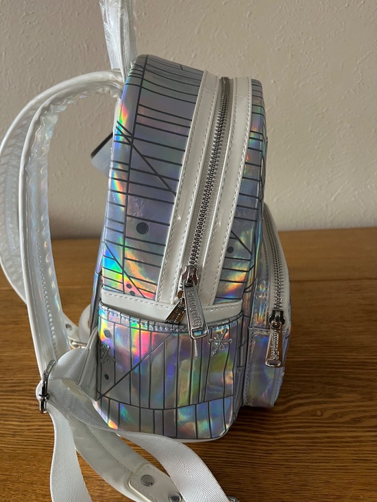 NWT Loungefly Disney Parks Iridescent Tomorrowland Mini Backpack